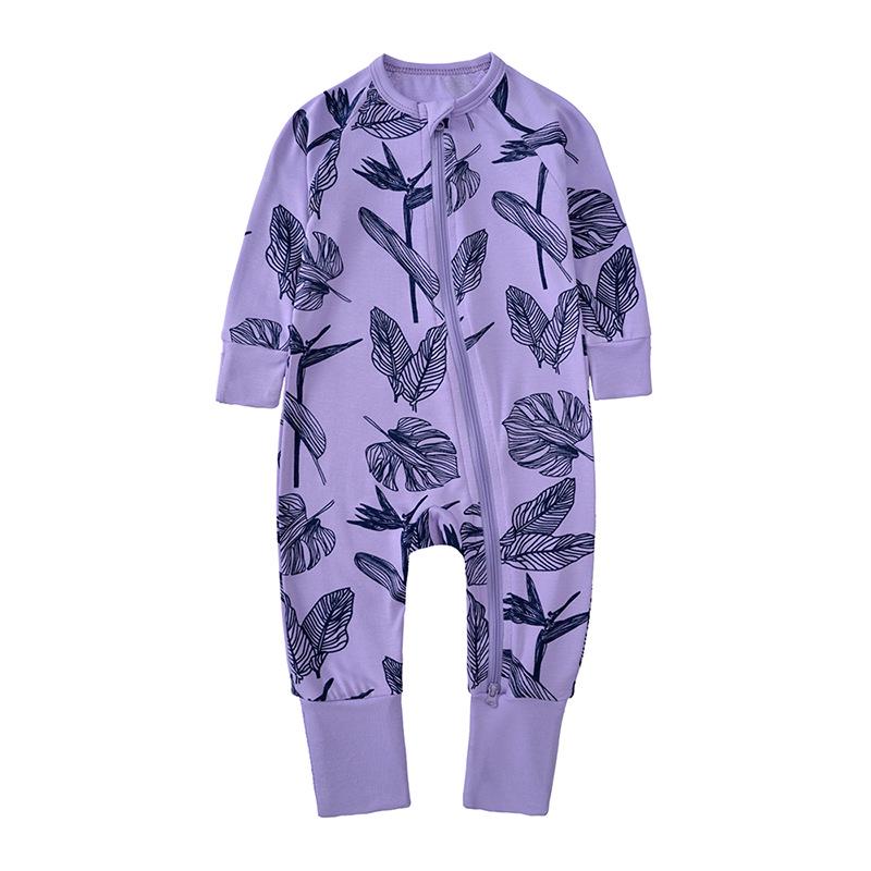 Bamboo Fiber Baby Onesie – Spring/Autumn Casual Homewear Newborn Climbing Suit