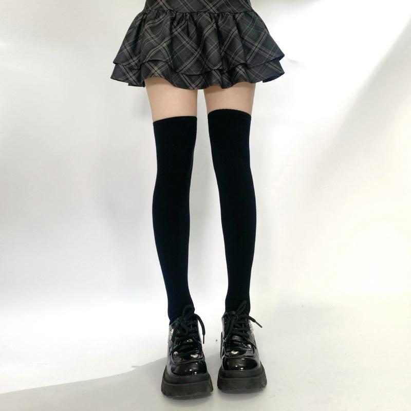 Autumn And Winter Warm High Tube Socks Thickened Socks Cover White Leg Cover