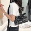 Neue Achseltasche Mode Pendler Retro Damen Tasche Vielseitige Nieten Handtasche Eine Schulter Umhängetasche Tasche Damen