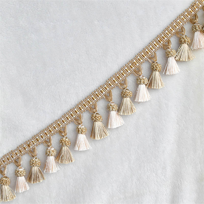3 Meter Lace Tassel Ribbon Curtain Decor Tassels Trimming Fringes Tassel Lace For Sewing Bed Clothes Curtains Accessories