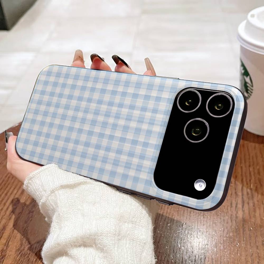 Simple Chic Lattice Pattern Corrugated Pattern For IPhone 17 16 15 14 13 12 11 16 Pro Max Plus Pro Non-slip Phone Cover