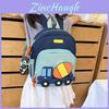 Childrens Cartoon Car Backpack With Padded Shoulder Straps For School Use