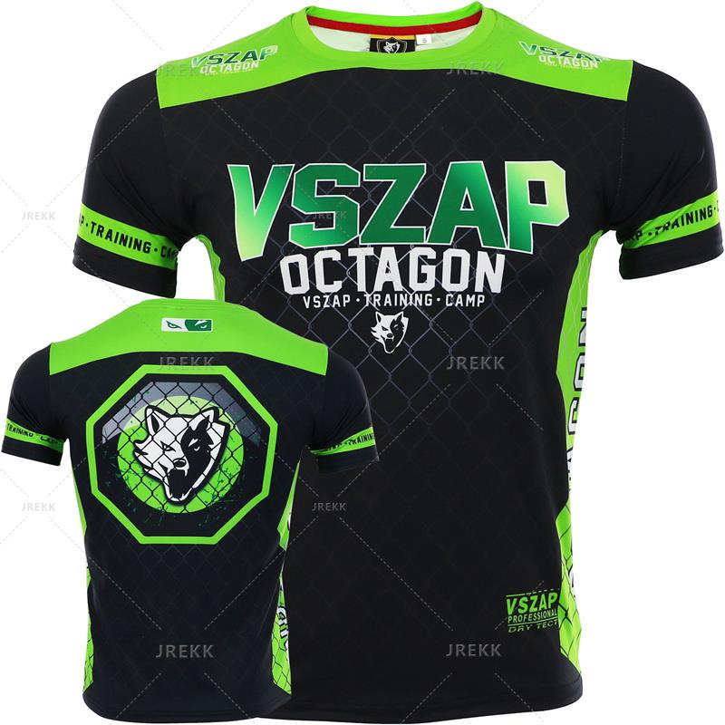 Haijian02 Muay Thai T-shirt Hardlopen Fitness Sport T-shirt Voor Mannen Outdoor Boksen Worstelen Trainingspakken Zomer Dameskleding Sweatshirt M