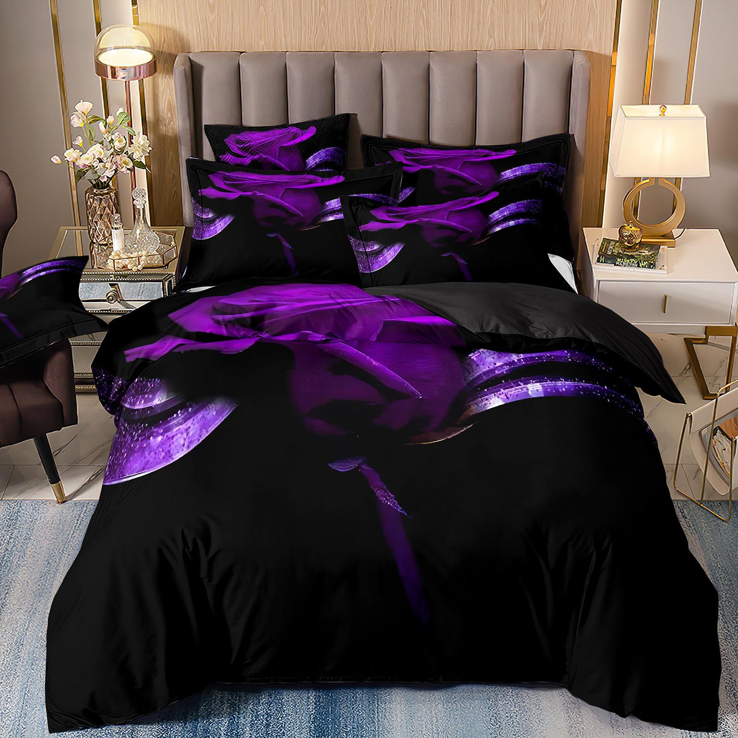 

Красная Роза 3D Цветочный Пододеяльник Комплект постельного белья Цветочное Постельное Белье Двуспальная Простыня Одеяло Летнее Одеяло Королевский Размер US Twin