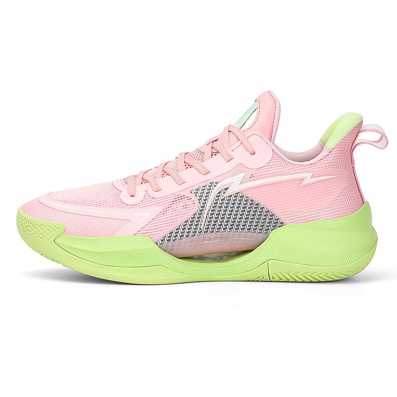Basketballschuhe Jugend professionelle praktische Trainings-Sneakers weiche Sohle rutschfest leicht Sportschuhe Paar Low-Top Basketballschuhe