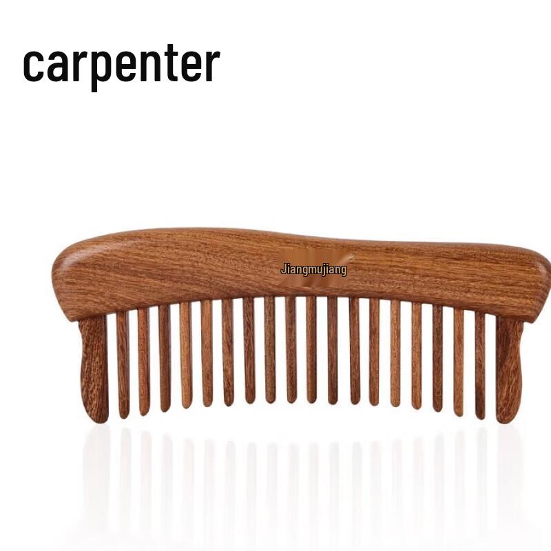 Коричневая гребень Mujiang YM с инкрустированными зубьями