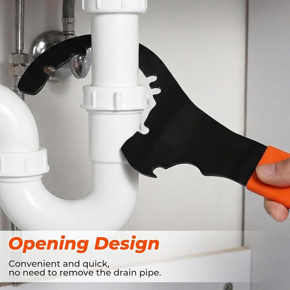 Heavy Duty Sink Drain Wrench Open Plumbing Wrench Lock Nut Wrench  Strainer Remove