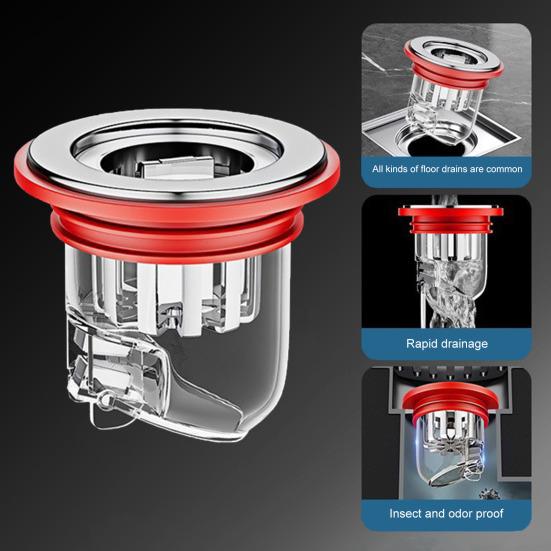 Odor Proof Floor Drain Core Odor Install Proof Valve Easy Anti-overflow Magnetic Levitation Seal