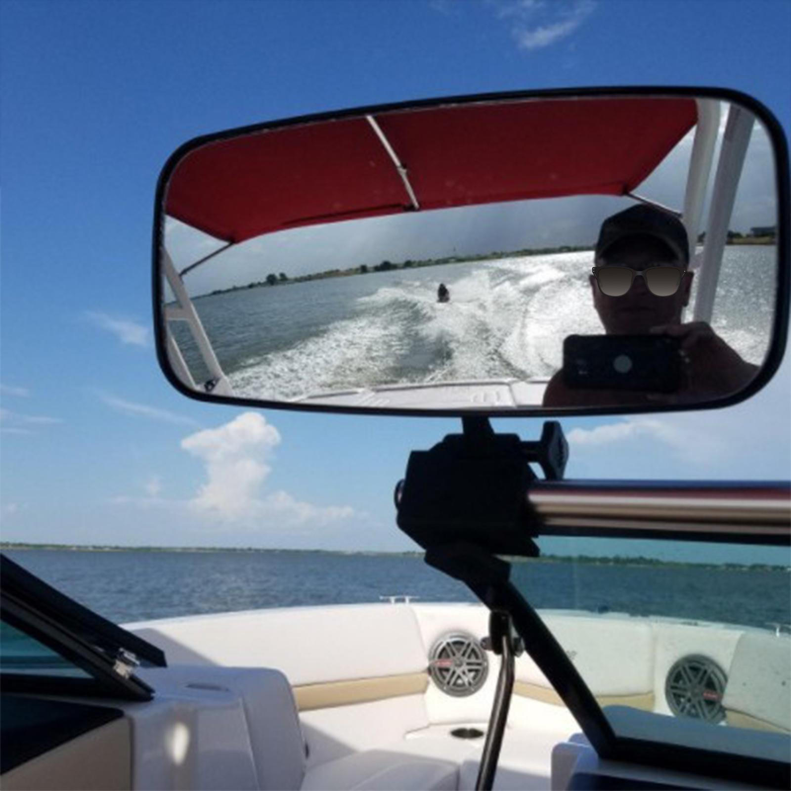 

Boat Mirror Wide View Stable Durability Premium Replace Marine Accessory for Surfing