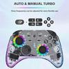 DATA FROG G04 For Nintendo Switch OLED PC Wired Wireless Transparent Game Controller with RGB Ligh