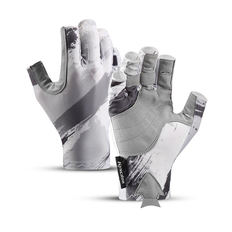 Breathable Anti-Slip Fingerless Gloves for Fishing and Cycling