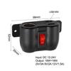 12V USB Socket 36W PD3.0 18W Multifunction Cigarette-Lighter Ports Socket for QC3.0 Dual USB Built-in Car Camper Adapter