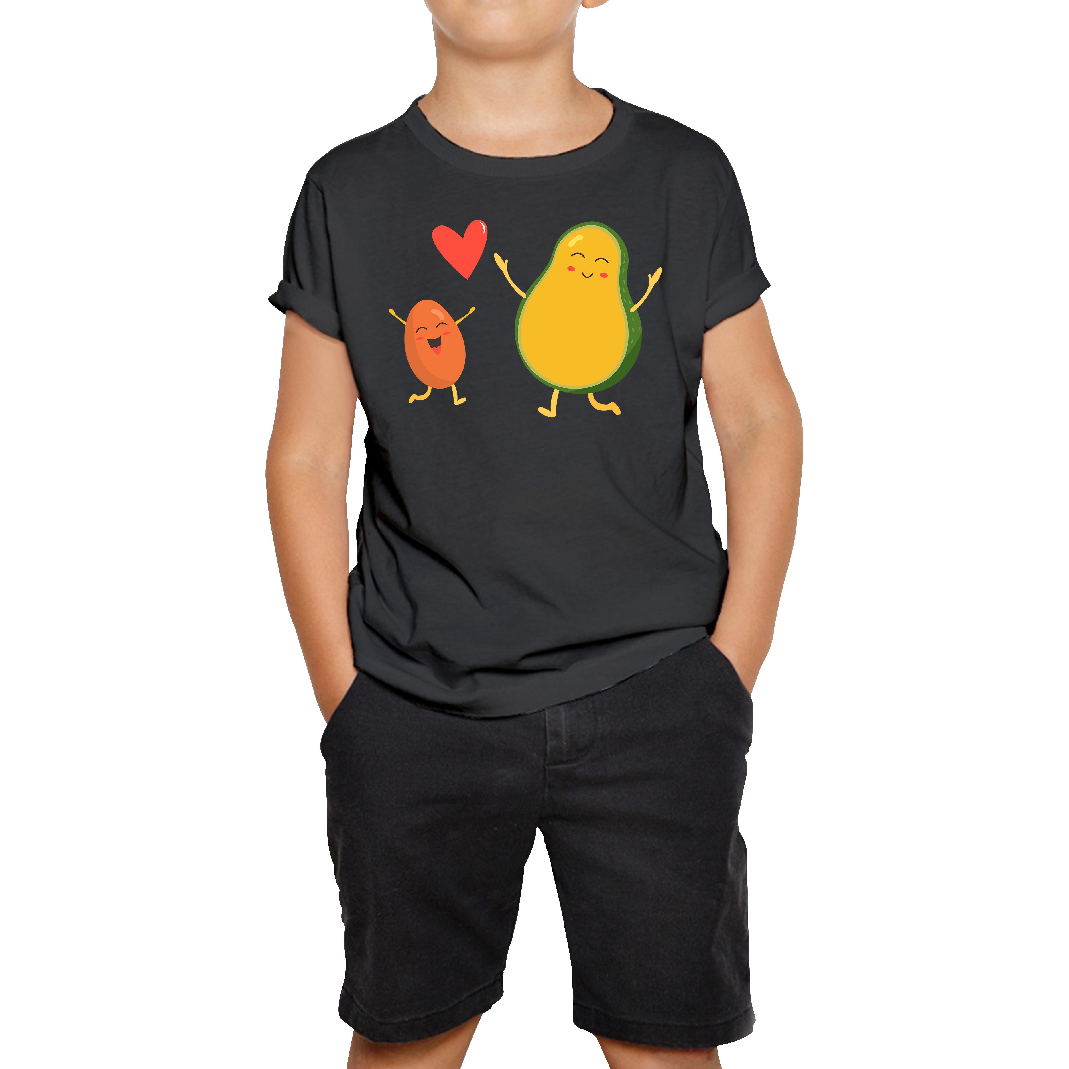 

Bean & Avocado Love Funny Kids T Shirt 100