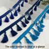 Polyester Fringe Lace Trim for DIY Crafts, Tablecloths, and Curtains
