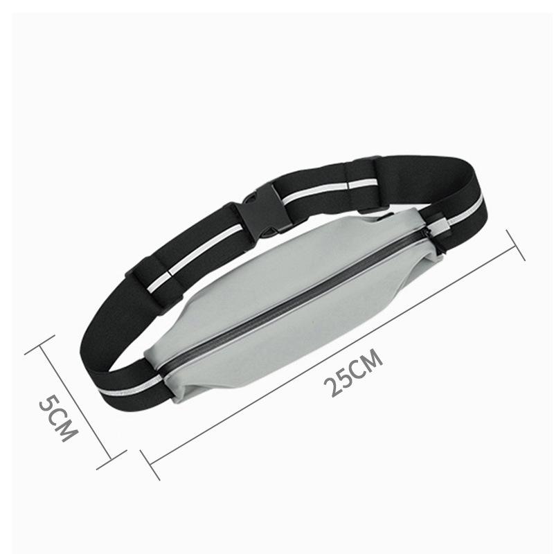 High-End Waterproof Lightweight Running Waist Bag - Elastic, Invisible Design for Fitness and Phone Storage