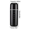 420ml Electric Travel Mug Heated Water Cup 12V/24V Portable Car Kettles With Automatic Stirring Function Keeping Water Warm