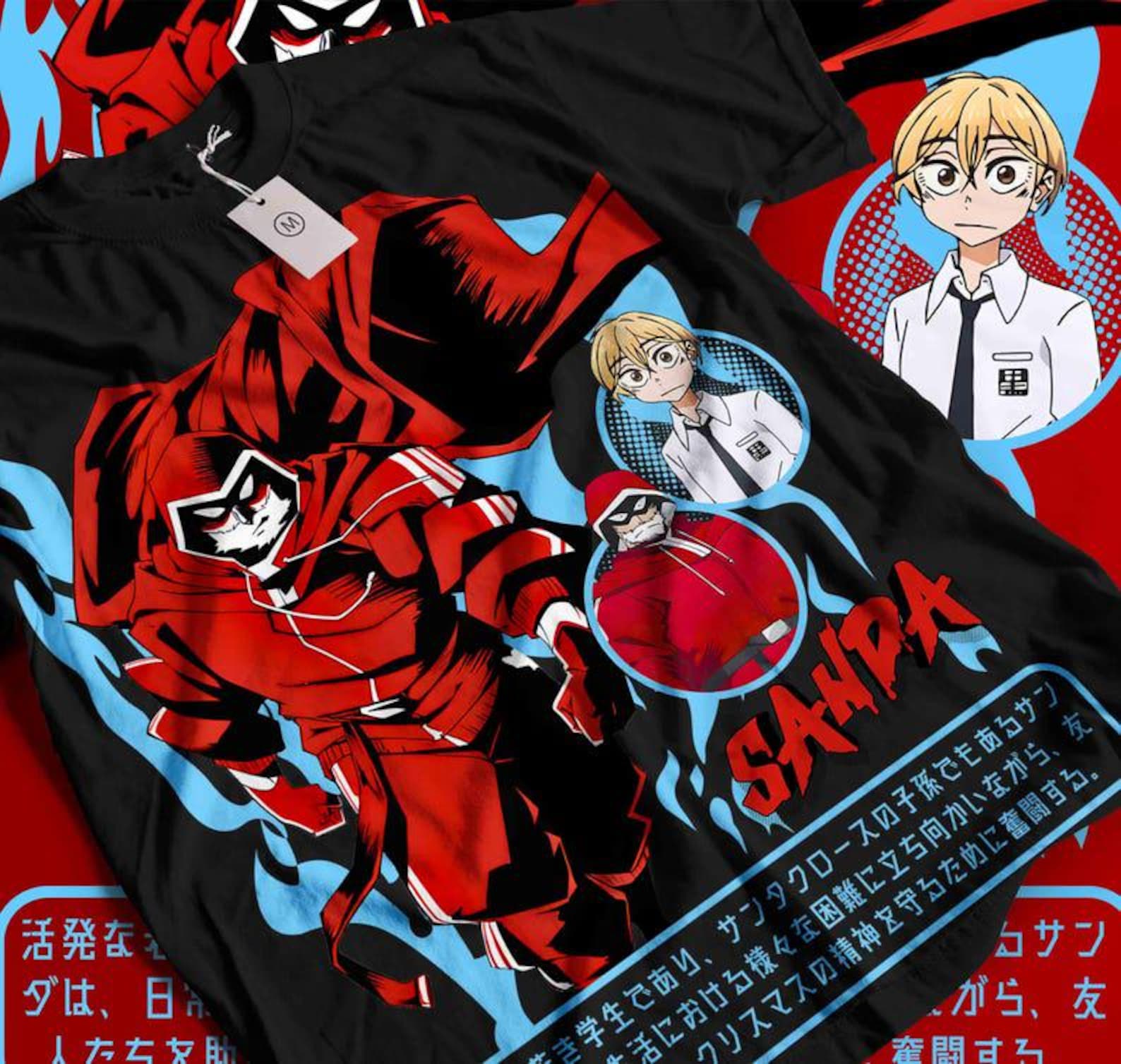 Anime Sanda Martial Arts T-Shirt Sanda Fighter Character, Combat Sports Tee, Kickboxing Wushu Gift for Martial Artists S