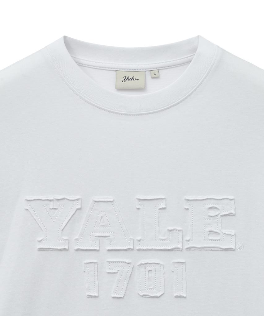 YALE 1701 Logo Applique Short Sleeve_White