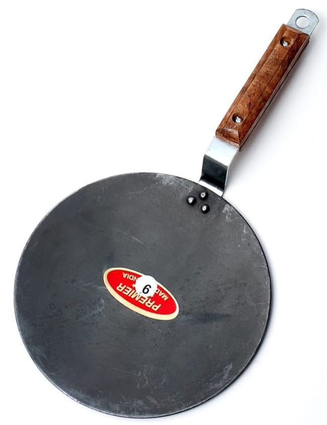 

A special Indian steel frying pan for baking delicious chapatis