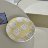 Cartoon Cute Ceramic Plate Macaron Rabbit Color Contrast High Beauty Cake Dim Sum Plate Children's Household Ceramic Plate