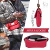 HAKUBA Chululu Mini Umhängetasche Schulter Crossbody Tasche für Smartphone Geldbörse Rote Tasche, Spazierengehen, Leichtgewicht, Schlank, Kompakt, Beutel, Hülle, AMZSCH-MSCRD,