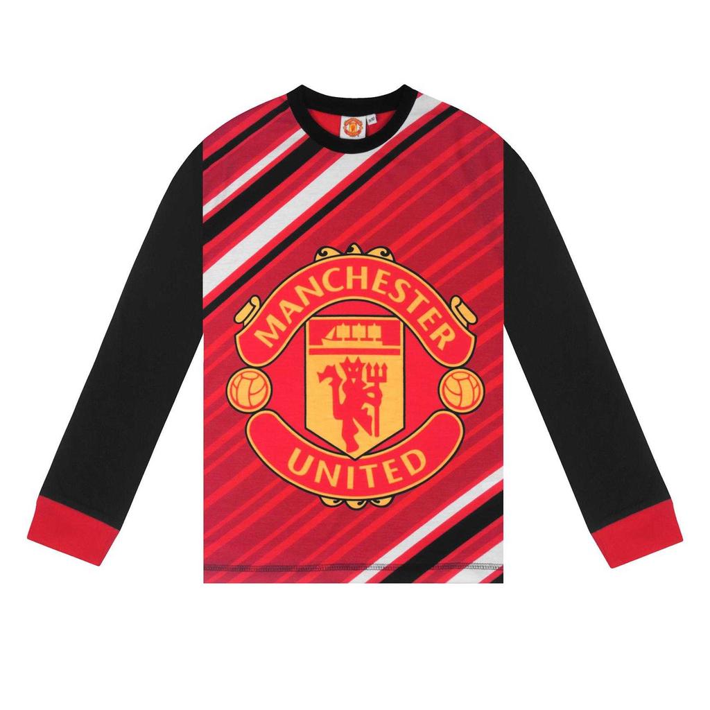 Manchester United FC Boys Crest Long Pyjama Set