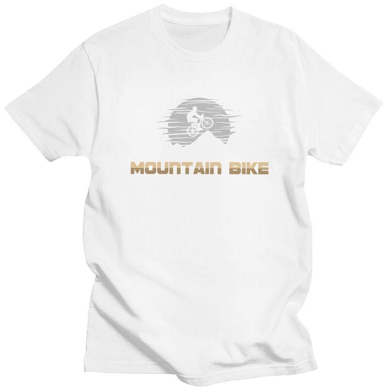 Custom Mountain Bike Tshirts for Men Short Sleeves Leisure T Shirt MTB Bicycle Cyclist Tshirts Loose Fit 100 Cotton Tees