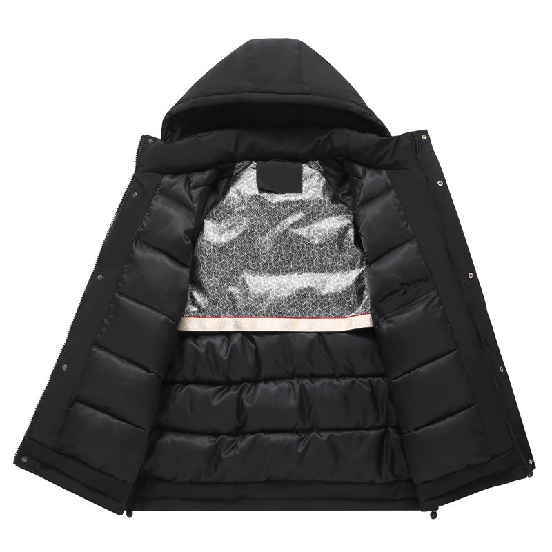 Plus Size 5XL-12XL Fashion Winter Men's Coat Hooded Waterproof Casual Loose Thick Warm Oversize Outerwears Men Jackets