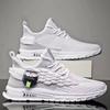 Spring new men's casual mesh breathable coconut shoes fashionable versatile trendy sports shoes large size black men's shoes