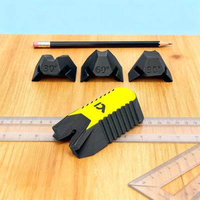 Drill Guide High-Strength PLA Plastic Versatile Drill Guide Accessory with Modular Slots 45/90 Degree Slip-Resistant Base Woodworking Tool