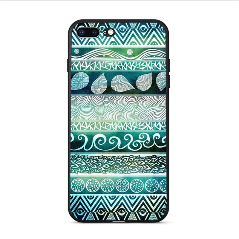 Soft Phone Case Pastel Tribal Aztec Triangle On Nebula Cover For Apple iPhone 11 Pro Max XS SE 2020 X XR 6S 6 7 8 Plus 5S Shell