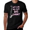 Just A Girl Who Plays Bass Clarinet Female Clarinetist T-Shirt T Shirt Man Plain G Man T Shirts for Men T-Shirt