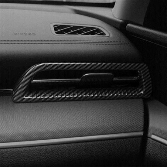 2pcs Carbon Fiber Dashboard Side Air Outlet Vent Cover Trim For Kia K5 -
