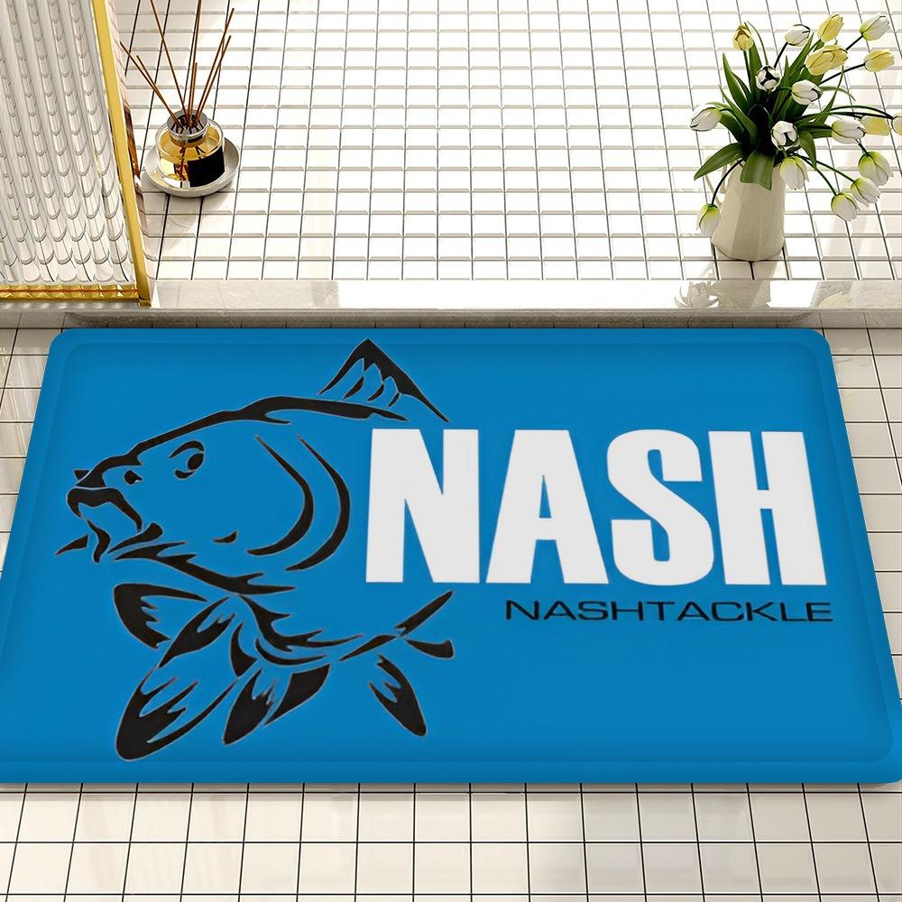 Nash Fishing Logo Mat Bathroom Absorbent Bedroom Door Rug Kitchen Balcony Living Room Entrance Welcome Carpet Home Decoration