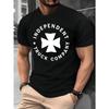 Cotton Men's T-shirt, Summer Men's T-shirt, Men's Sports T-shirt, Printed T-shirt, Regular Fit, Micro-stretch Clothing, Pattern T-shirt, Casual Style