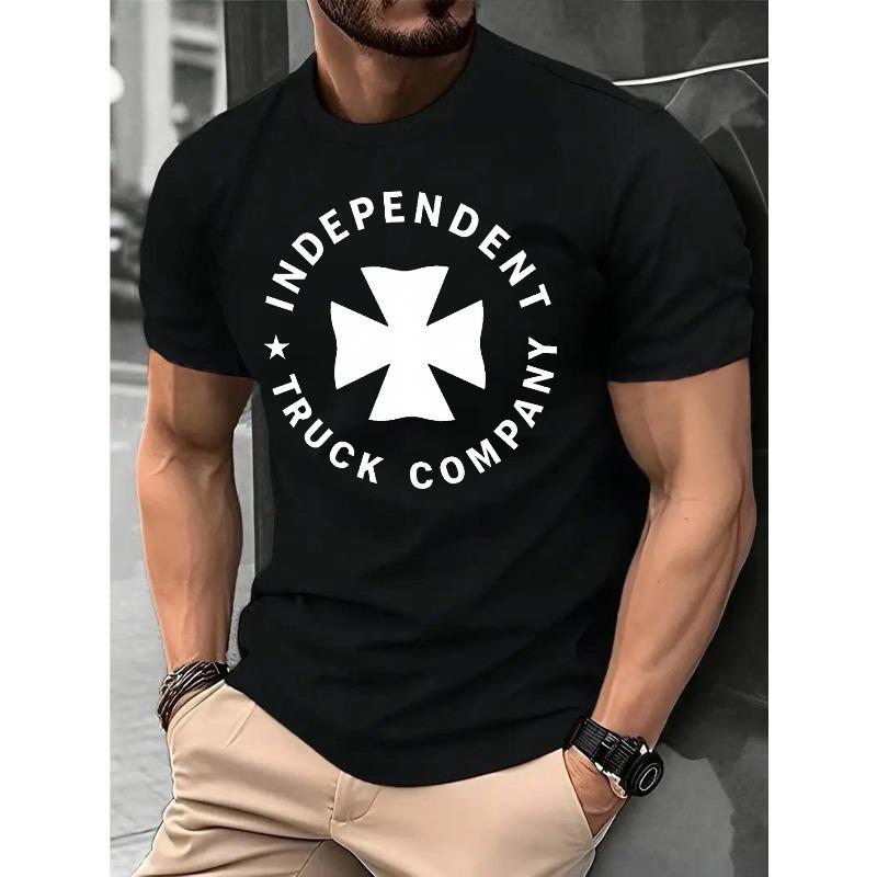 Cotton Men s T-shirt, Summer Men s T-shirt, Men s Sports T-shirt, Printed T-shirt, Regular Fit, Micro-stretch Clothing, Patte... S разноцветный