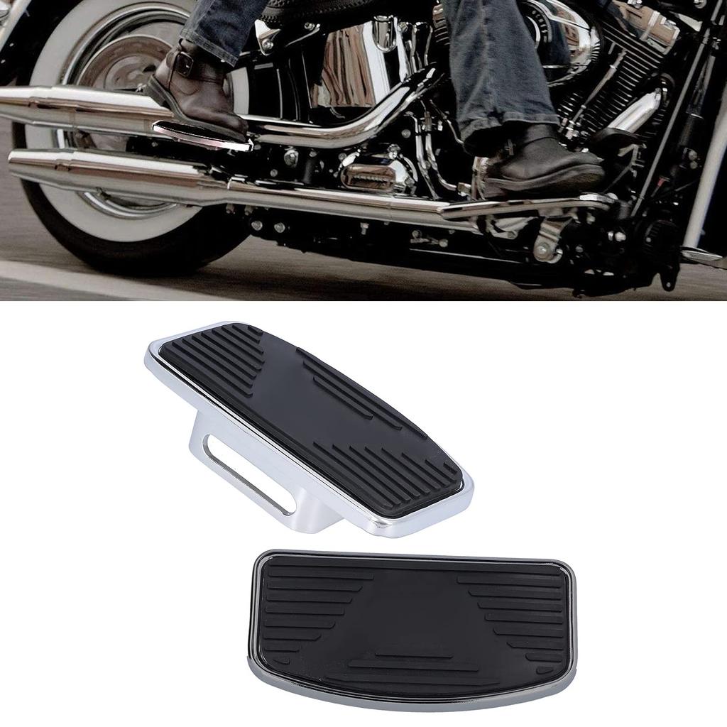 Rear Passenger Motorcycle Wide Rear Step 1 Heavy Metal Steel Comfortable to Easy Improves Fits Motorcycle Floorboards, Footboards, Boards, Pair,