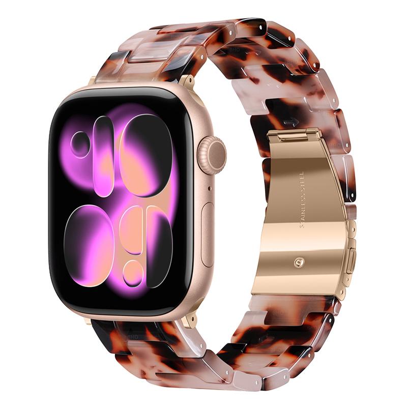 

Fashion Resin Strap for Apple Watch Series 11 10 46mm 42mm/9 8 7 45mm 41mm Ultra 3 2 1 49mm Wristband iWatch 6 5 4 SE3 44mm 40mm (S10-11 42mm)40 41mm