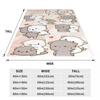 Kawaii Peach And Goma Collage Cartoon Blankets Velvet Decor Mocha Mochi Cat Soft Throw Blanket for Bed Bedroom Plush Thin Quilt
