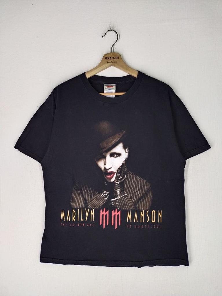 Marilyn Manson The Golden Age Of Grotesque Rock Band Tour Unisex Tshirt KH7812