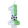 New Sports Football Digital Birthday Candle Cake Decoration First Birthday Celebration Handmade Digital Candle