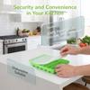 3pcs 6 Cavity Silicone Sausage Mold Sausage Maker Mold  Steaming Oven Microwave Refrigerator Freezer