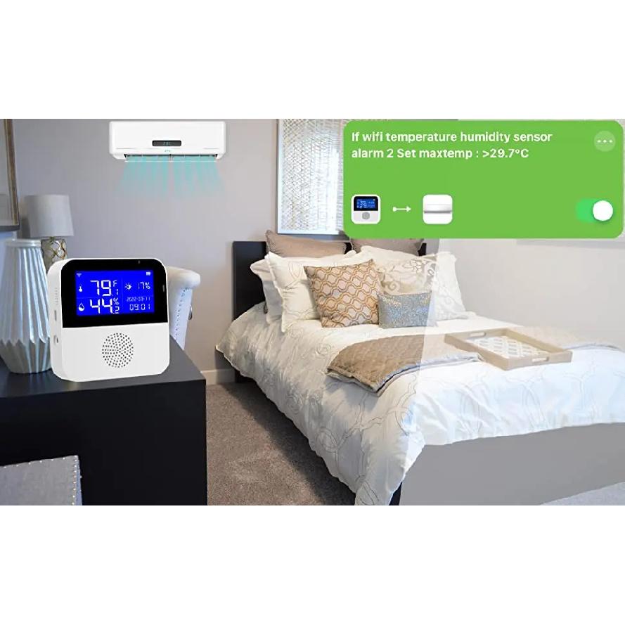 Tuya WiFi Temperature Humidity Sensor With External Probe LCD Screen Remote Monitor Indoor Thermometer Hygrometer Smart Life APP