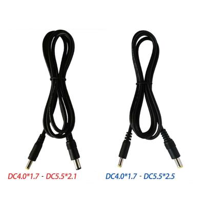 DC4.0x1.7mm auf DC5.5x2.1/DC5.5x2.5mm Stromadapterkabel Universelles Stromkabel für Lautsprecher 1 Meter / 39,37 Zoll lang