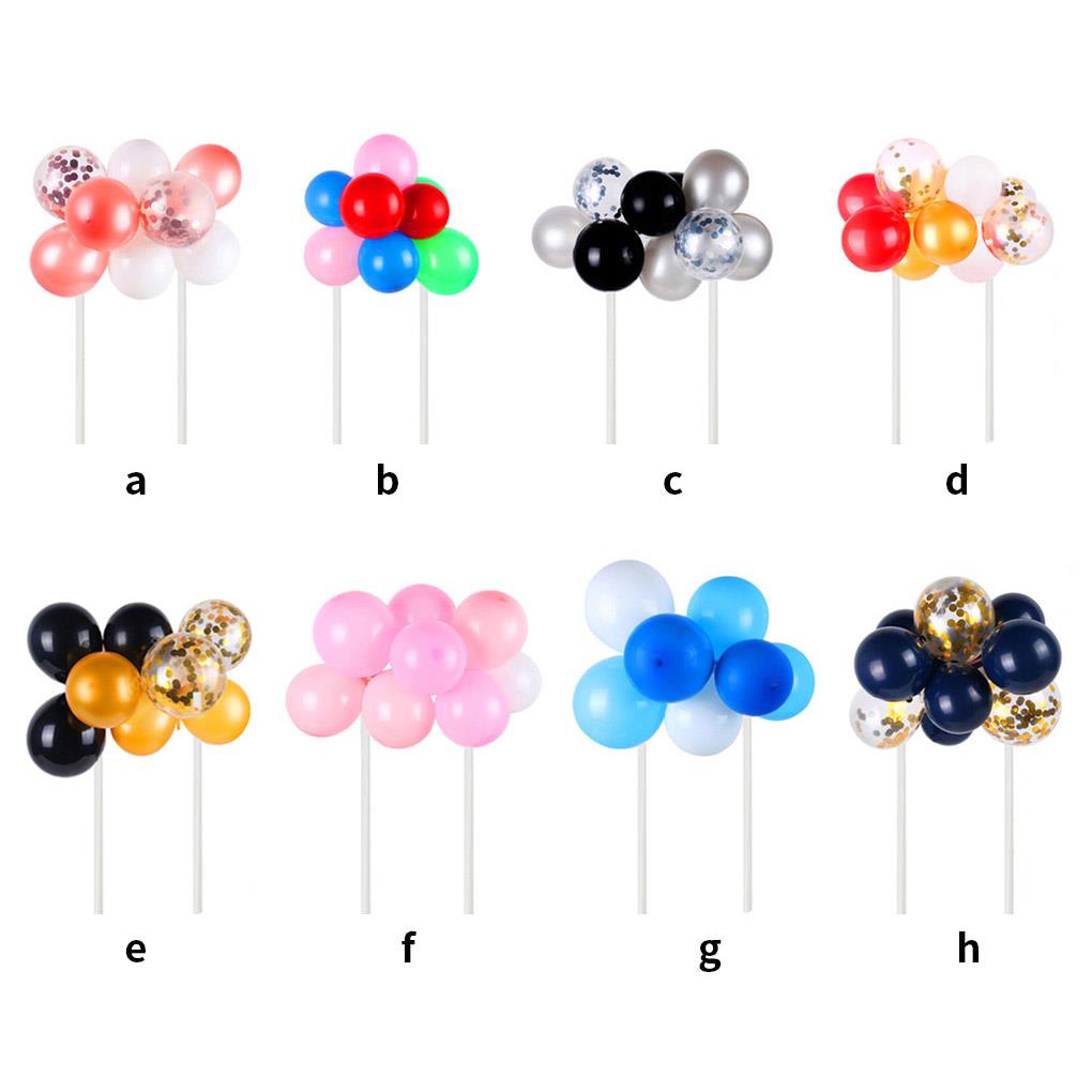 15pcs/Set Balloon Cake Topper Wedding Birthday Baby Shower Party Decor