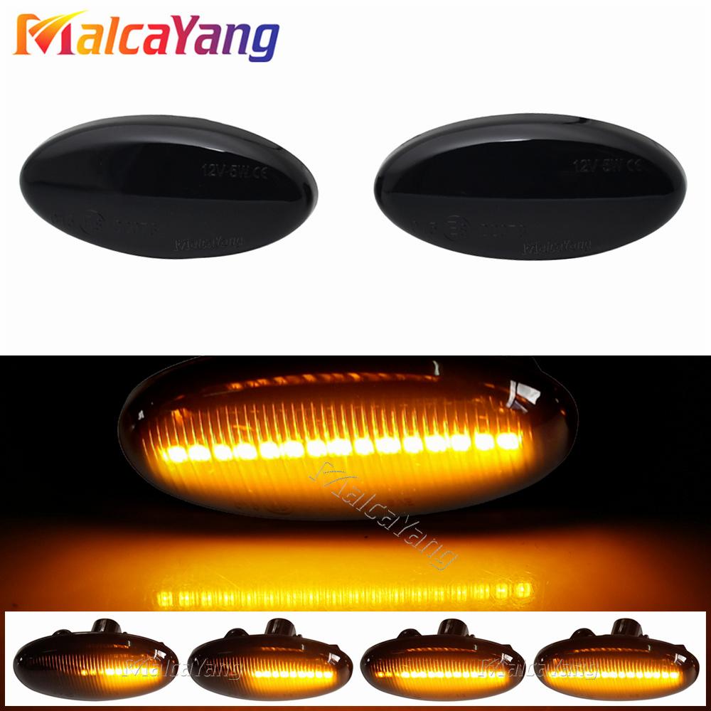 2 Pieces LED Dynamic Turn Signal Side Marker Light Sequential Blinker Light For Mazda 2 For Mazda 3 5 6 BT-50 MPV Car Styling