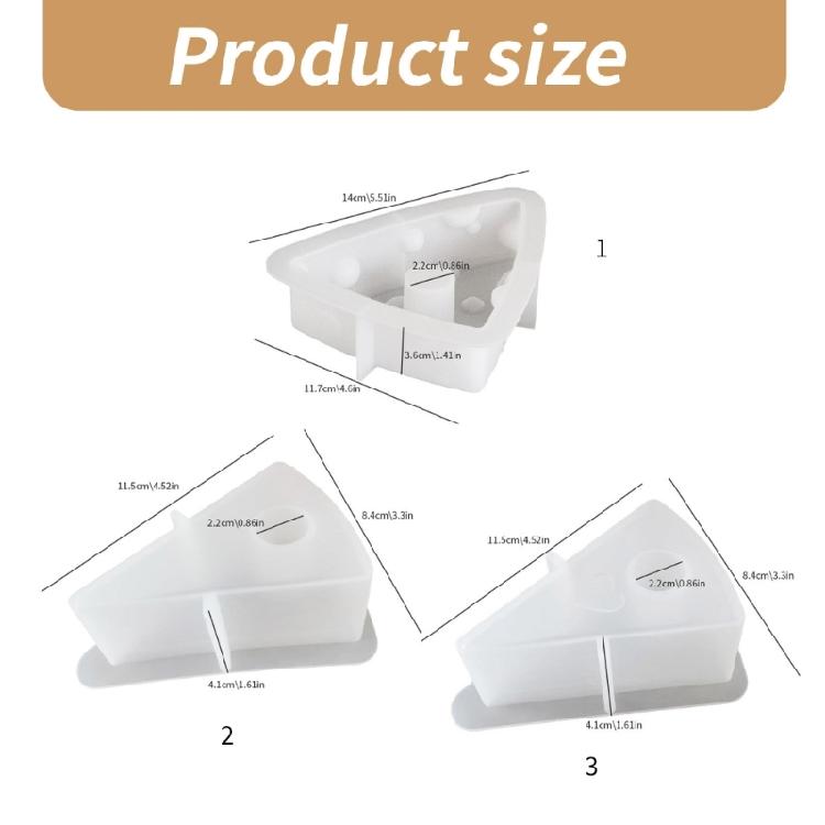 Candlestick Mold Candle Holder Mould Cheese Shaped Candelabrum Mold Easy Release Silicone Mold for Home Decoration
