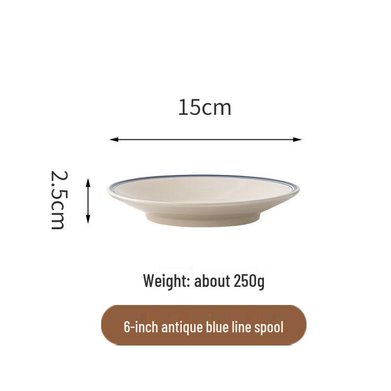 Retro Handmade Ceramic Noodle Bowl