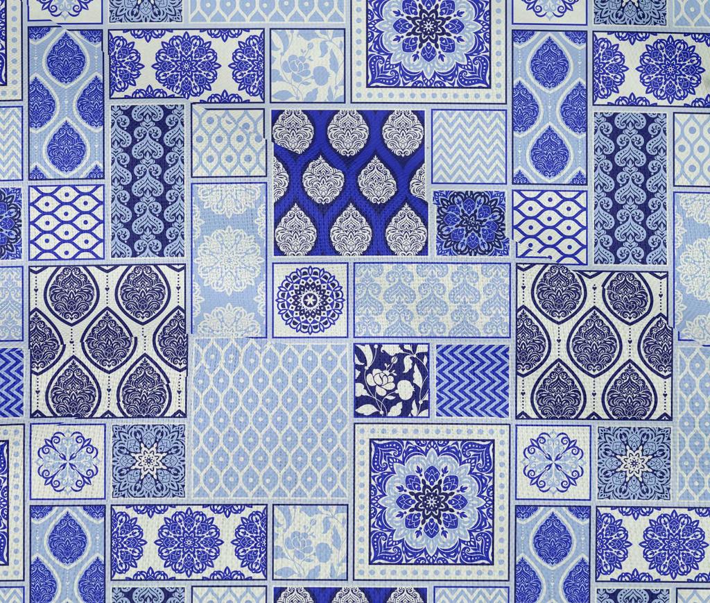 oneOone Cotton Flex Dark Blue Fabric Patchwork Fabric For Sewing Printed Craft Fabric By The Yard 40 Inch