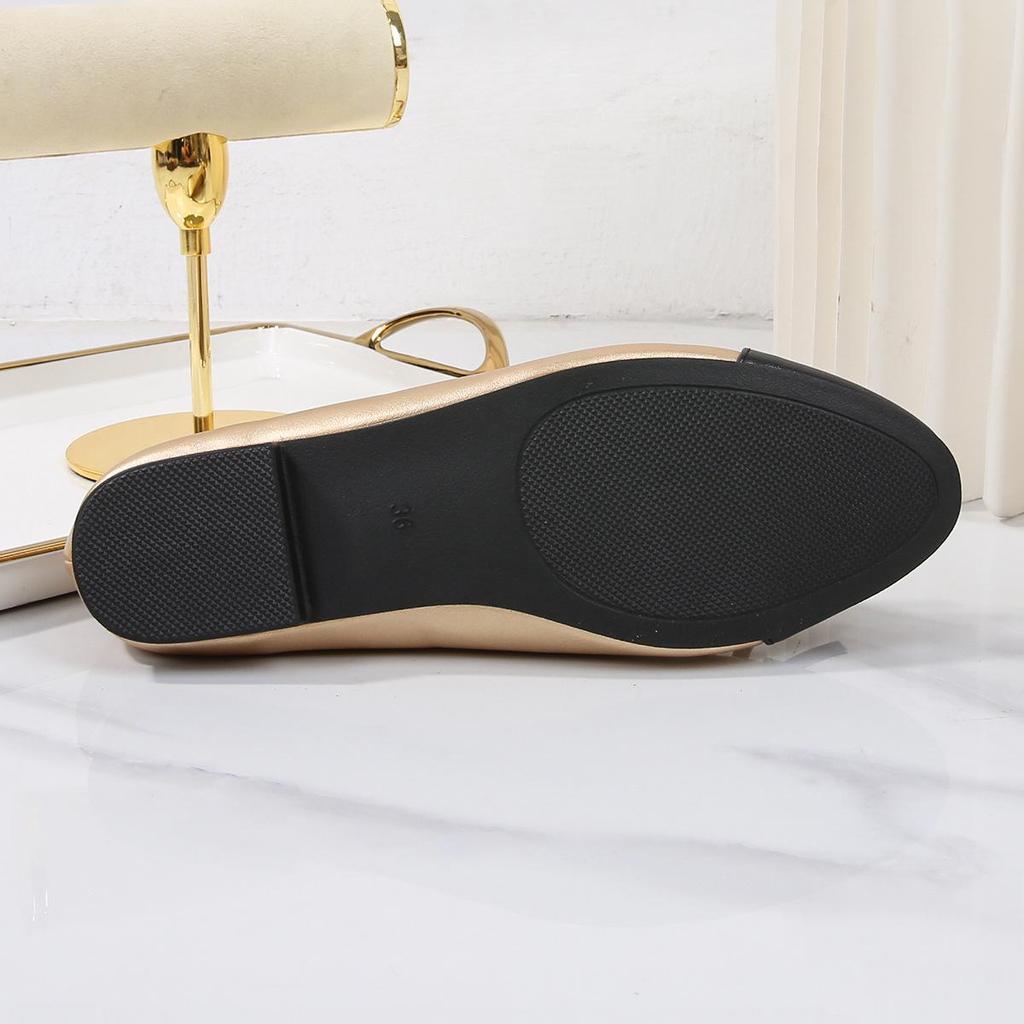 Mary Jane Women's Fragrance Flat Shoes - Round Toe, Low-Cut, Versatile Bean Shoes